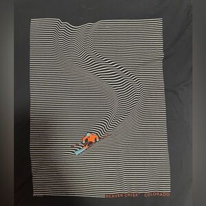 Navy Beaver Creek T-Shirt with Skier Design